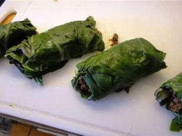 Rezept: Mangold-Gratin mit Rotwein-Hackfleisch Bild Nr. 3 Mangold-Gratin mit Rotwein-Hackfleisch - Rezept - Bild Nr. 3