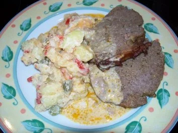 Hackbraten mit Kartoffelsalat - Rezept - Bild Nr. 7