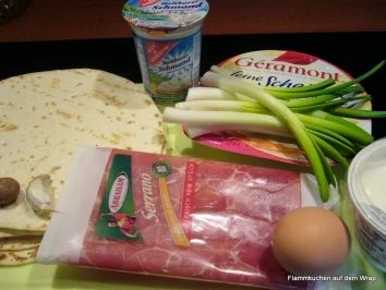 Rezept: Flammkuchen auf dem Wrap Bild Nr. 2 Flammkuchen auf dem Wrap - Rezept - Bild Nr. 2