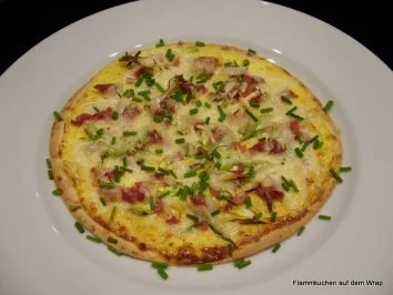 Rezept: Flammkuchen auf dem Wrap Flammkuchen auf dem Wrap - Rezept