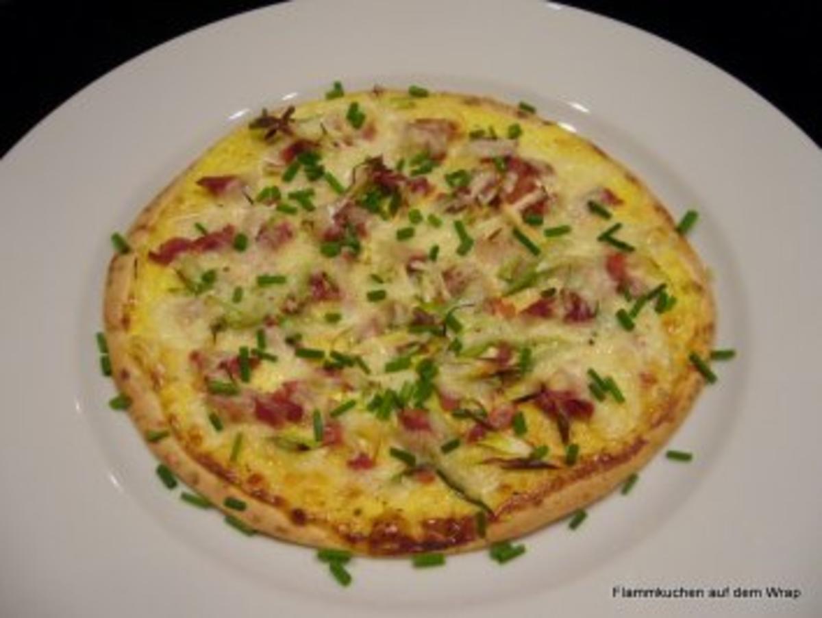 Bilder für Flammkuchen auf dem Wrap - Rezept