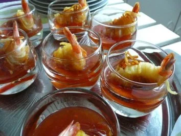 Rezept: GLASFOOD 15 Scampi im Kartoffelmantel KB GLASFOOD 15 Scampi im Kartoffelmantel KB - Rezept