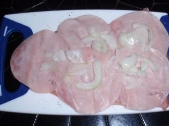 Putenroulade mit Paprikagemüse und Nudeln - Rezept - Bild Nr. 5