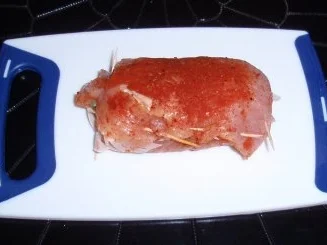 Putenroulade mit Paprikagemüse und Nudeln - Rezept - Bild Nr. 7