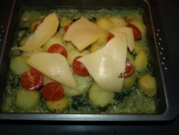 Rezept: Dorsch im Spinatbett mit Kartoffeldecke Bild Nr. 11 Dorsch im Spinatbett mit Kartoffeldecke - Rezept - Bild Nr. 11