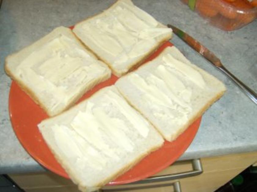 Schinken Käse Sandwich Toast - schnell &amp; einfach - von moniundpeter