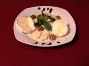 Ziegenkäse-Variation mit Balsamico-Crème und Edelkastanienhonig (Markus Becker) - Rezept
