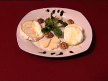Ziegenkäse-Variation mit Balsamico-Crème und Edelkastanienhonig (Markus Becker) - Rezept
