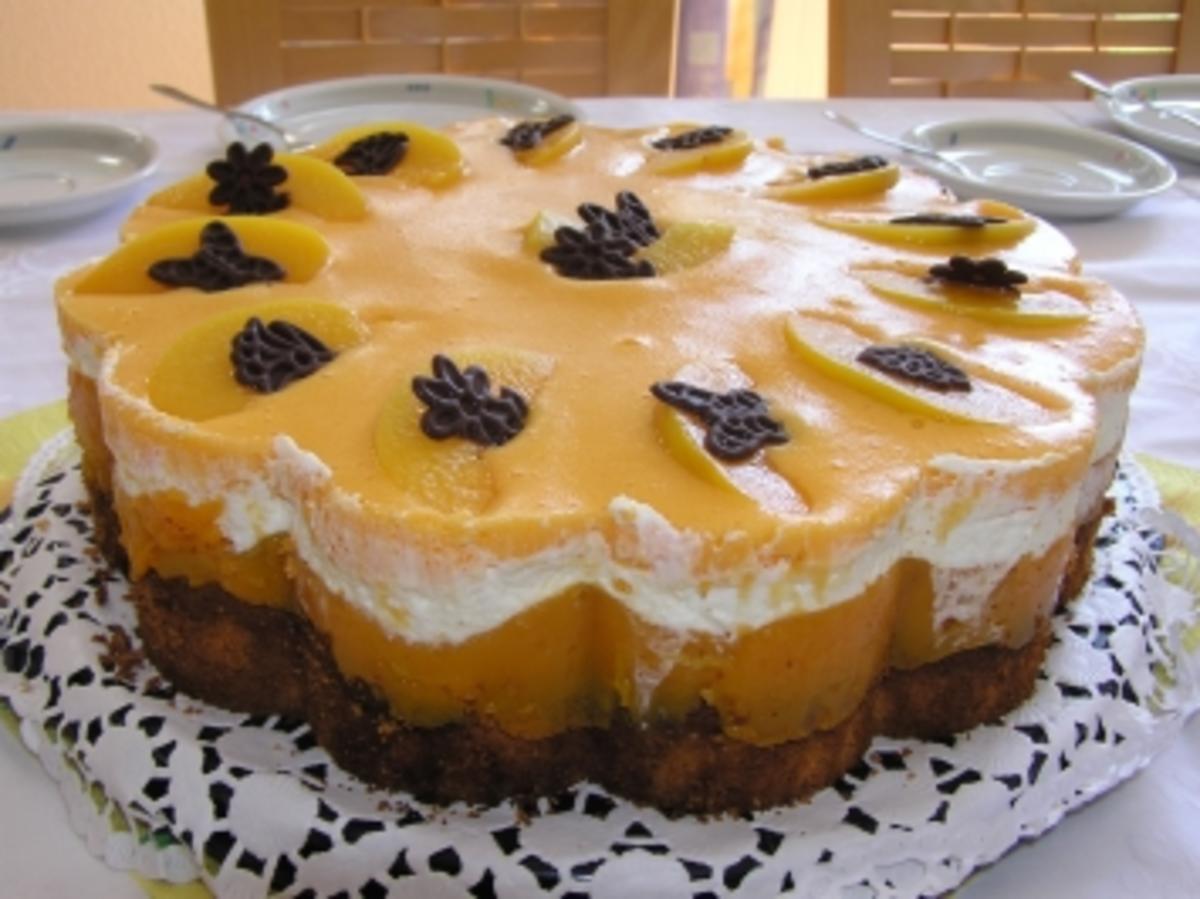 Pfirsich-Maracuja-Torte - Rezept mit Bild - kochbar.de