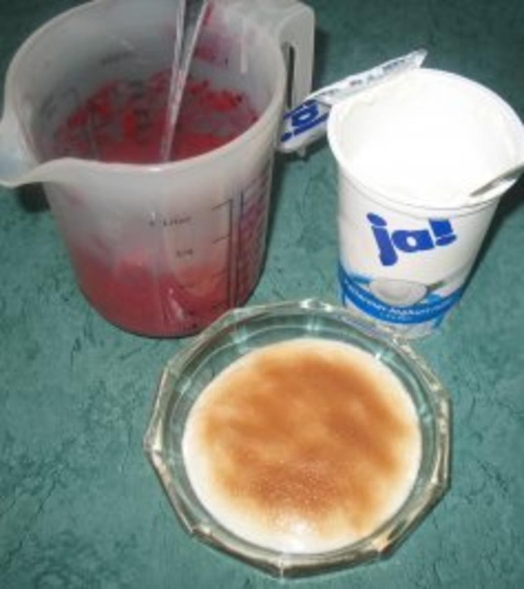 Dessert - Joghurt mit Obst und Zucker und Zimt - Rezept - Bild Nr. 2