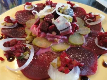 Hering im Rote-Bete-Bett - Rezept