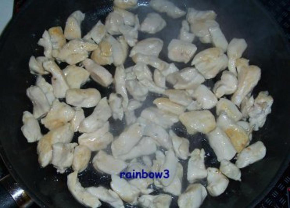 Kochen: Hähnchengeschnetzeltes mit Nudeln in Käsesauce - Rezept - Bild Nr. 3