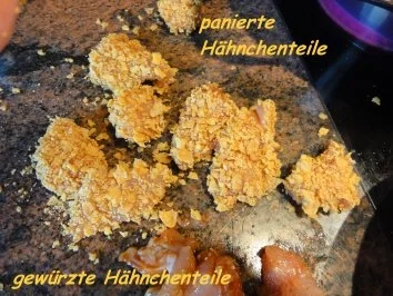 Geflügel:   HÄHNCHENSTÜCKE (Chicken Nuggets) - Rezept - Bild Nr. 6