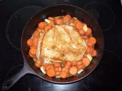 Rustikaler Geflügelbraten mit Gemüse - Rezept