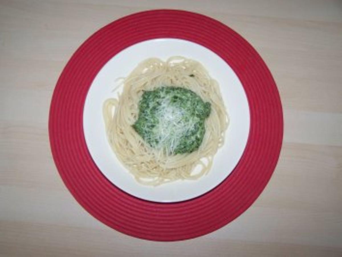 Spinat-Soße für Spaghetti - Rezept - Bild Nr. 2