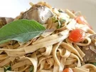 Tagliatelle mit Leber und Salbei - Rezept