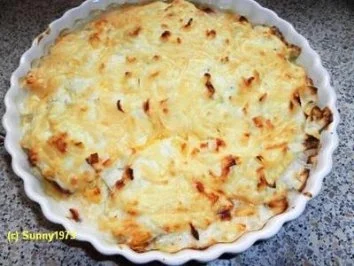 Überbackenes Kassler mit Porree - Rezept