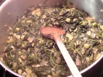 Rezept: Blattspinat auf Bandnudeln Bild Nr. 5 Blattspinat auf Bandnudeln - Rezept - Bild Nr. 5