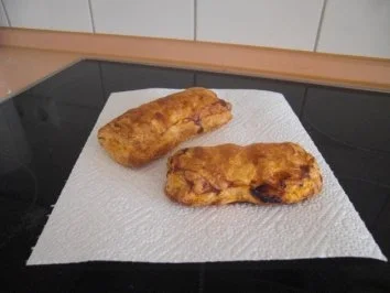 Mit Hähnchen und Tomate gefüllter Blätterteig - Rezept - Bild Nr. 2