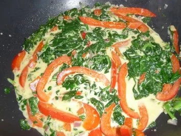 Rezept: Woknudeln mit Spinat.... Bild Nr. 4 Woknudeln mit Spinat.... - Rezept - Bild Nr. 4