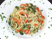 Woknudeln mit Spinat.... - Rezept