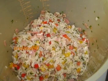 Reis Omelette mit Paprika und Kochschinken - Rezept - Bild Nr. 5