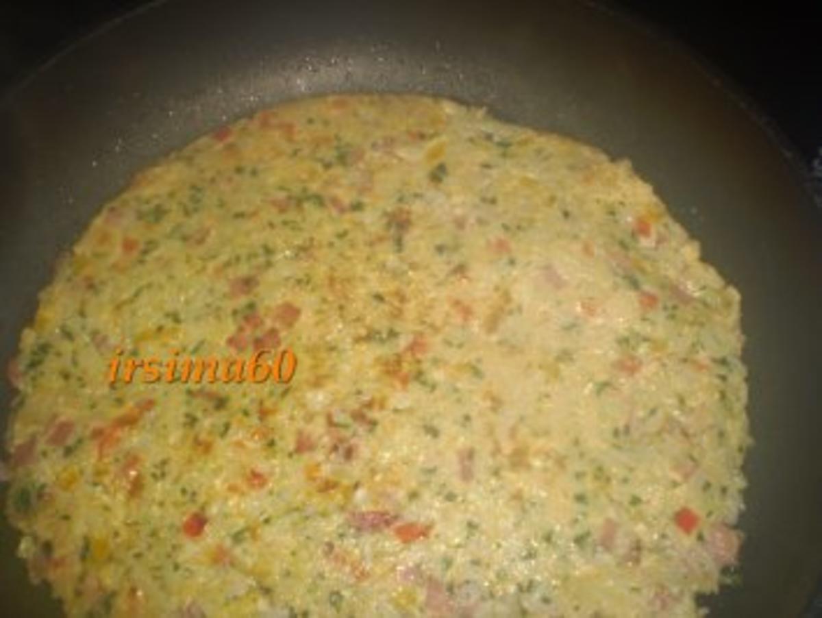 Reis Omelette mit Paprika und Kochschinken - Rezept - Bild Nr. 7