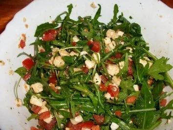 Rucola - Tomaten - Mozzarella - Salat - Rezept