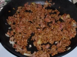 Rezept: Tatar-Gemüse-Bolognese mit Spaghettitürmchen Bild Nr. 4 Tatar-Gemüse-Bolognese mit Spaghettitürmchen - Rezept - Bild Nr. 4