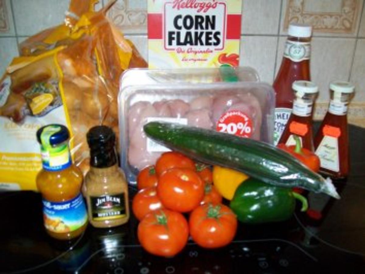 Nuggets mit Pommes und frischem Salat - Rezept - Bild Nr. 2