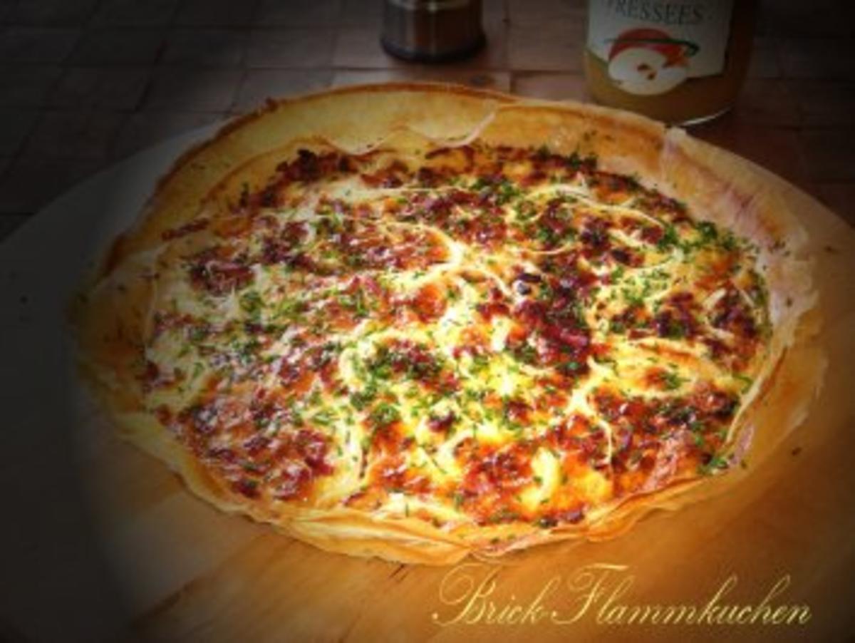 Bilder für Flammkuchen-Express auf Brick - Rezept