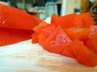 Hühnchen in scharfer Paprikasauce mit Basmatireis - Rezept - Bild Nr. 2