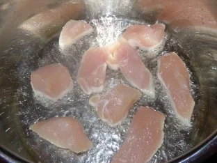 Hühnchen in scharfer Paprikasauce mit Basmatireis - Rezept - Bild Nr. 4