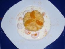 Grieß-Mandarinen-Törtchen mit einem Joghurt-Mandarinensößchen - Rezept
