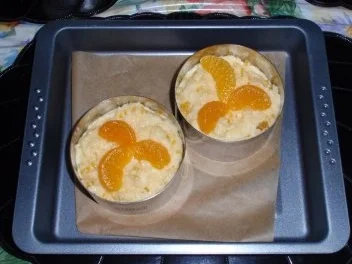 Grieß-Mandarinen-Törtchen mit einem Joghurt-Mandarinensößchen - Rezept - Bild Nr. 11