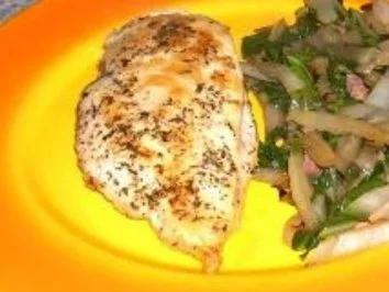 Rezept: Hähnchenbrust auf die schlanke Art Hähnchenbrust auf die schlanke Art - Rezept