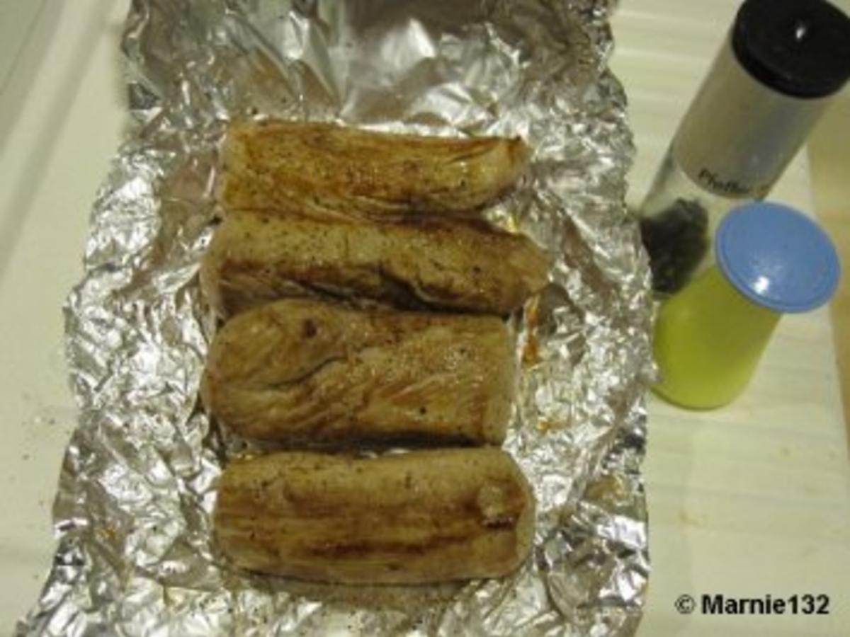 Gratiniertes Schweinefilet in Calvados Rahmsoße - einfach - von Marnie132