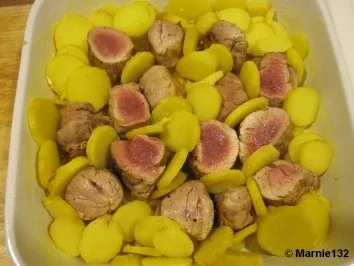 Gratiniertes Schweinefilet in Calvados-Rahmsoße - Rezept - Bild Nr. 13