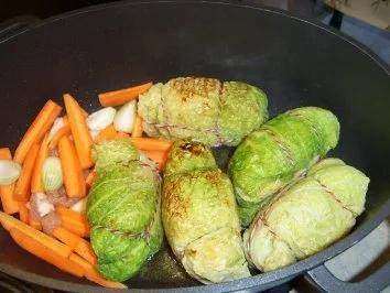 Thüringer Wirsingroulade mit Puten-Paprikafüllung - Rezept - Bild Nr. 13