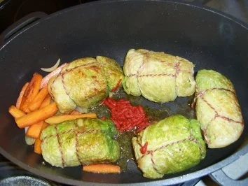 Thüringer Wirsingroulade mit Puten-Paprikafüllung - Rezept - Bild Nr. 14