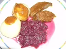 Rehkeule mit Rotwein - Gemüsesoße - Rezept