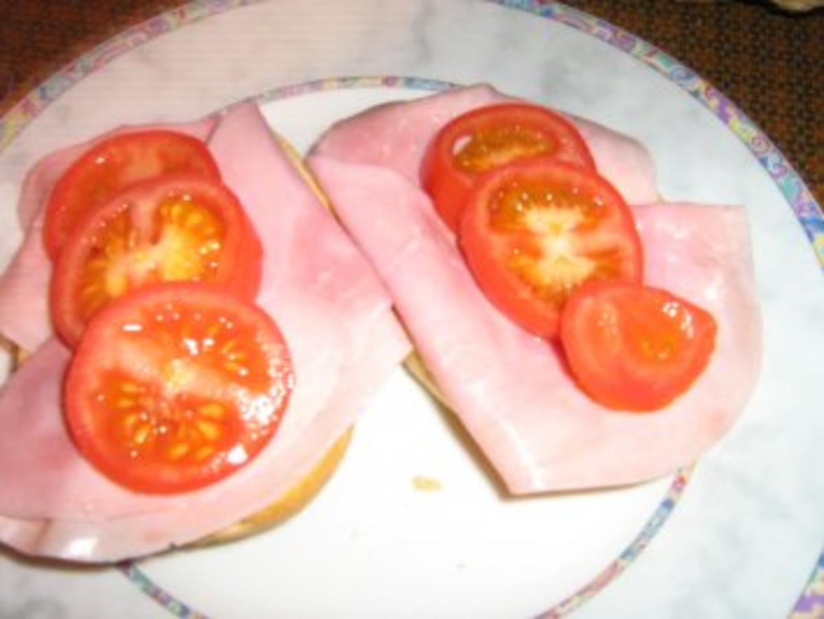 Brötchen-Baguette mit Schinken und Tomaten - Rezept - Bild Nr. 4