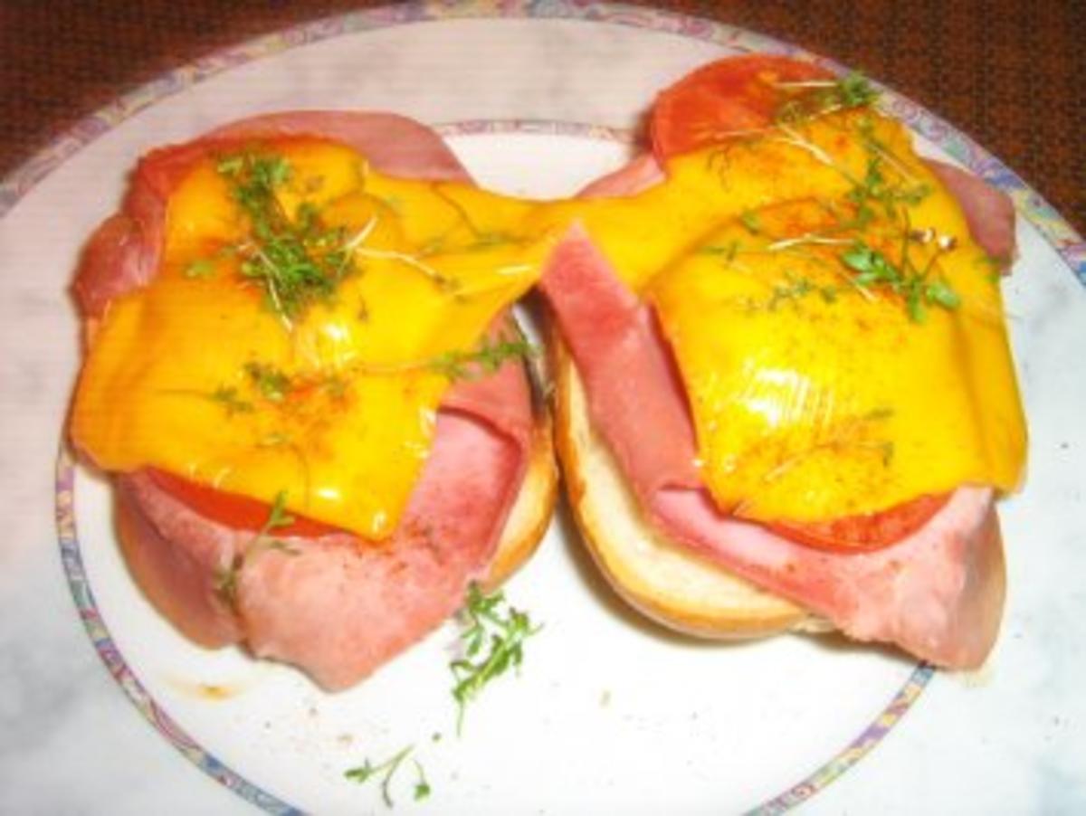 Brötchen-Baguette mit Schinken und Tomaten - Rezept - Bild Nr. 5