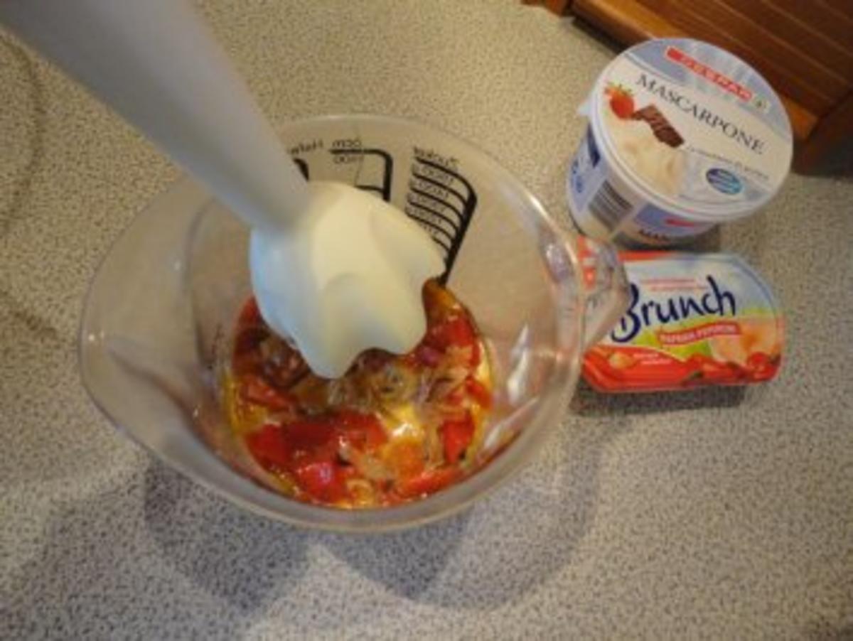 Putenröllchen mit Paprika Sauce und Spaghetti Nest - Rezept - Bild Nr. 9