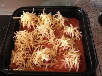 Champignons gefüllt und überbacken - Rezept - Bild Nr. 4