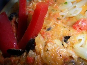 Rezept: Penne Riagte mit sahniger Paprika-Thunfisch-Sauce; hot Bild Nr. 17 Penne Riagte mit sahniger Paprika-Thunfisch-Sauce; hot - Rezept - Bild Nr. 17