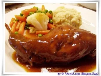 Wildhasenkeulen in Balsamicosauce - Rezept