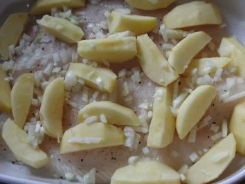 Fisch : Pangasius in Currysoße und Apfel mit viel Kräuter, serviert mit Basmati-Kokos-Reis - Rezept - Bild Nr. 3