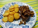 Rinderfilet mit Pfifferlingen und Chips-Kartoffeln - Rezept