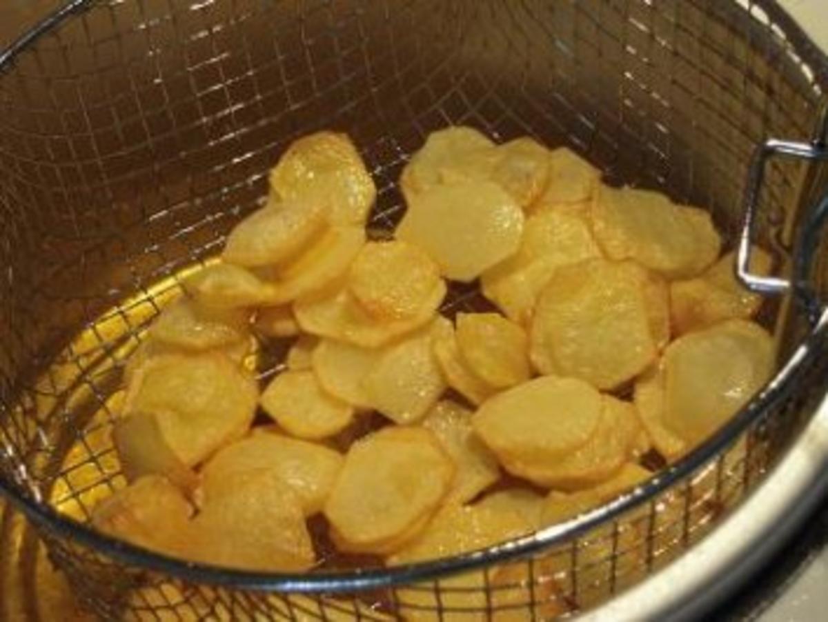 Rinderfilet mit Pfifferlingen und Chips-Kartoffeln - Rezept - Bild Nr. 6